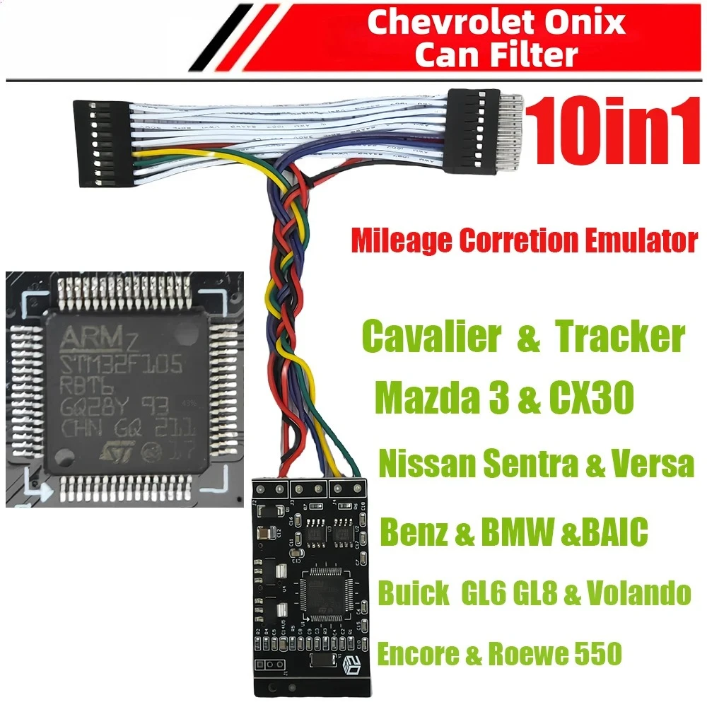 CG100 CG100X CAN Filter Universal 10in1 for Chevrolet Onix Benz BMW Can-filter Mazda 3 Nissan Mileage Correction Emulator