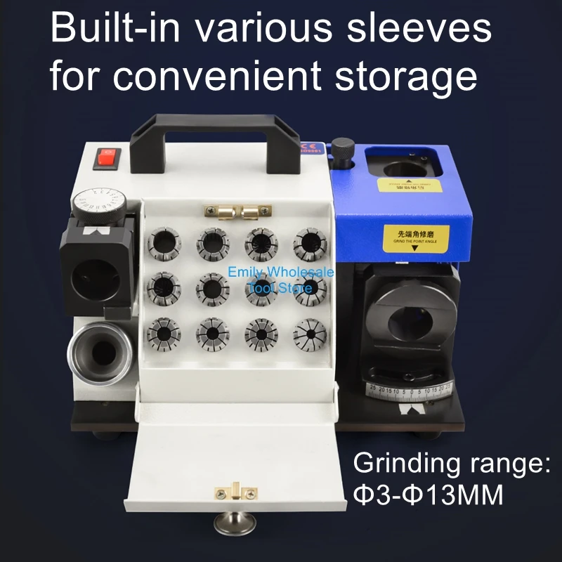 

Drill Bit Sharpener Twist Drill Grinder Tool Grinder Fully Automatic Mini Tool Grinder Milling Cutter Sharpener