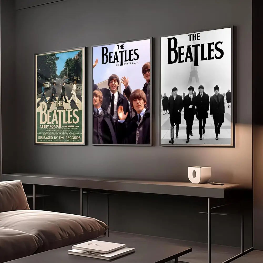 Band The B-beatles Poster Reteo Wall Art Aesthetic Room Decor Print Living Room Bedroom Home Decoration