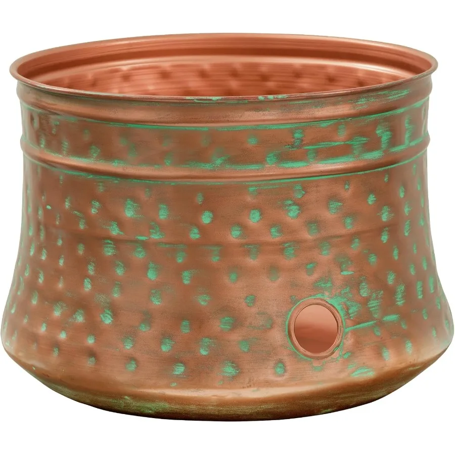 

Liberty Garden 1917 г, кованая патина для шланга для использования на открытом воздухе в саду, декоративная кашпо в деревенском стиле с текстурой ручной работы и Wea