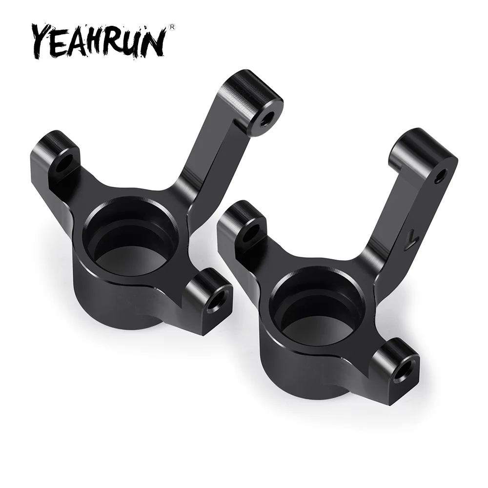 YEAHRUN 2Pcs Aluminum Alloy Front Steering Knuckles for LOSI 1/24 Micro-B 2WD Buggy RC Car Upgrade Parts