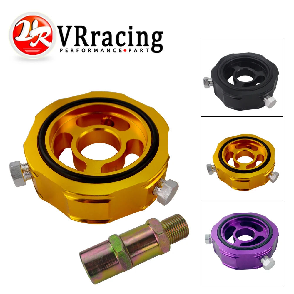 VR - ADD Oil Block Adaptor oil temp pressure sensor Turbo line  Oil sandwich Adapter VR6745