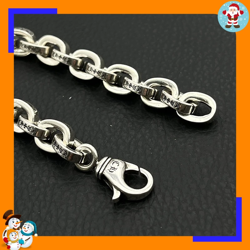 Premium Retro Rough Letter Bracelet Hip Hop Personality Domineering Classic Trendy Brand Niche Jewelry Punk