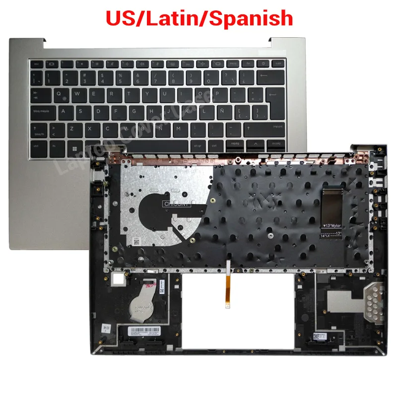 

NEW Laptop US/Latin/ Spanish Keyboard backlit for HP ELITEBOOK 840 G9 845 G9 Palmrest Upper Cover