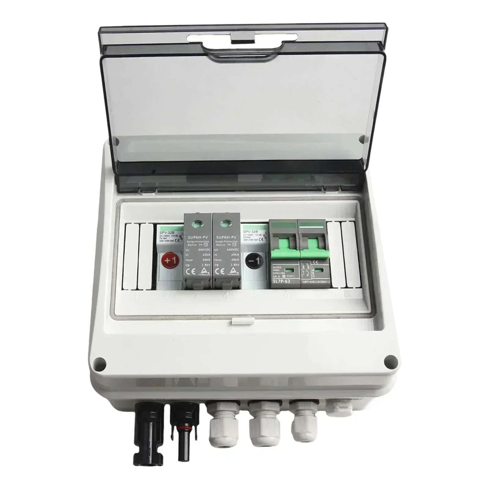 

Коробка фотоэлектрического объединителя предохранителя постоянного тока для фотоэлектрических растений для жилых помещений на крыше IP65 Защита MCB Водонепроницаемый 200*150*95 мм Совершенно новый