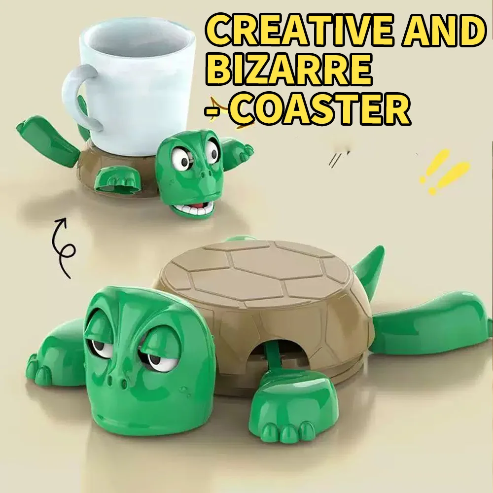 1PC Turtle Coaster, Anti-Slip and Heat-Resistant Silicone Table Drink Mat, Cute Kitchen Decoration Gift