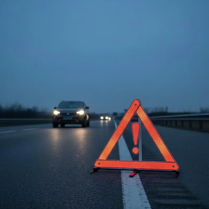 1 2Pcs Emergency Warning Triangle for Vehicles High Visibility Road Safety Reflective Device Quick Setup