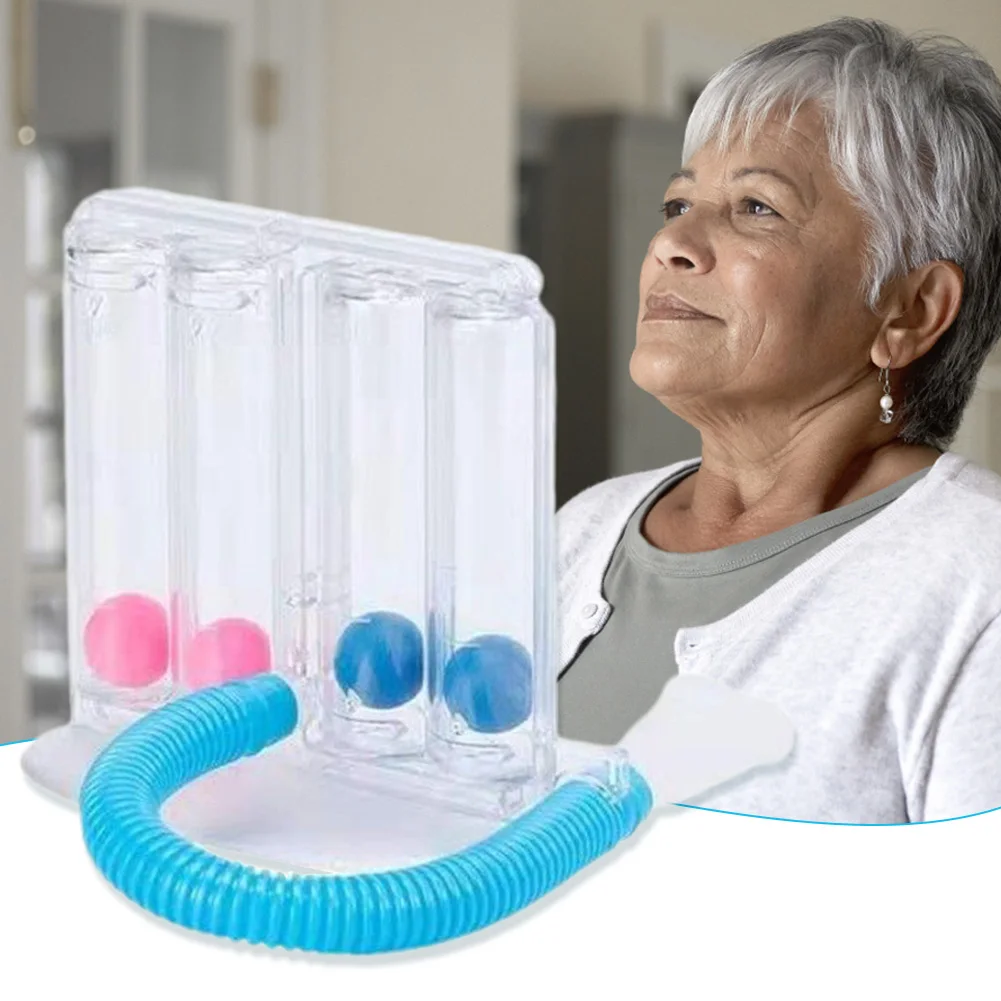 4 Balls Vital Capacity Measuring Device Effective Natural Lung Function Training Device Boost Lung Capacity for Daily Exercise