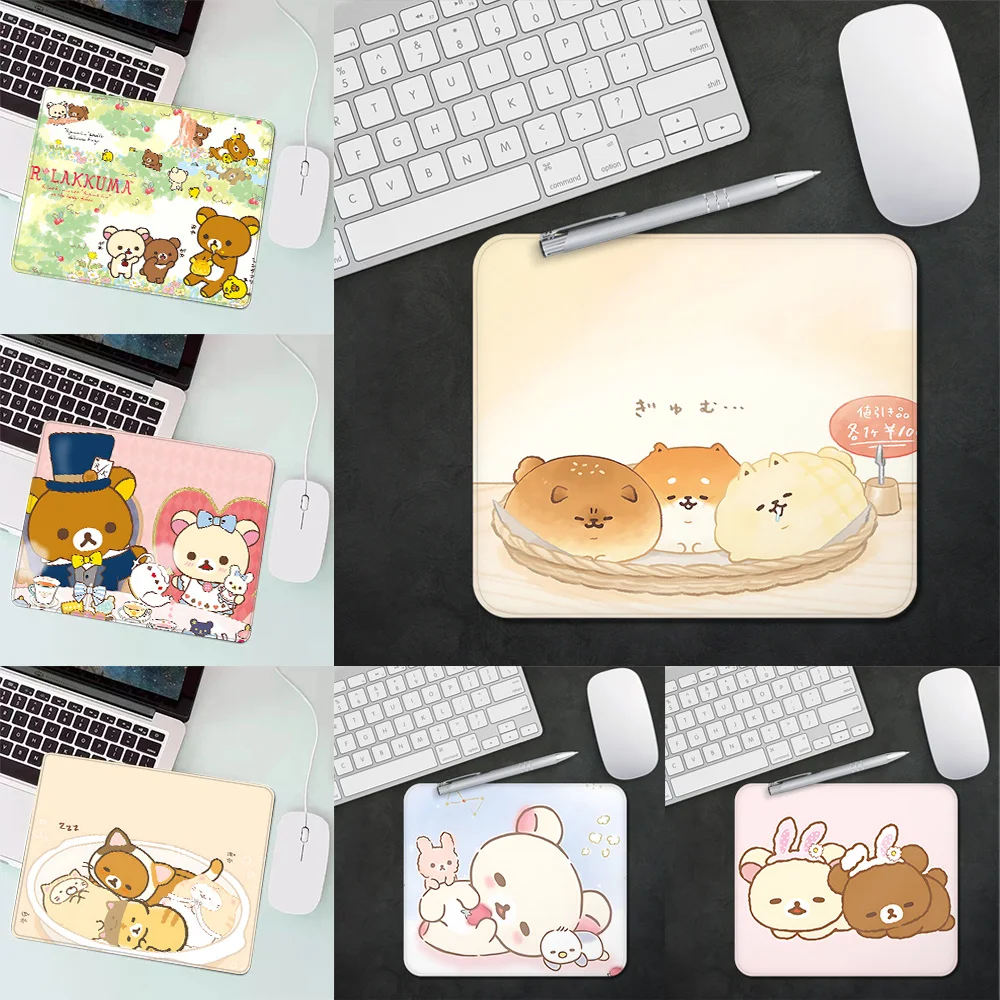 Cute Japan SAN-X Rilakkuma  Gaming Mouse Pad XS Small Mousepad For PC Gamer Desktop Decoration Office Mouse Mat Deskmat Rug