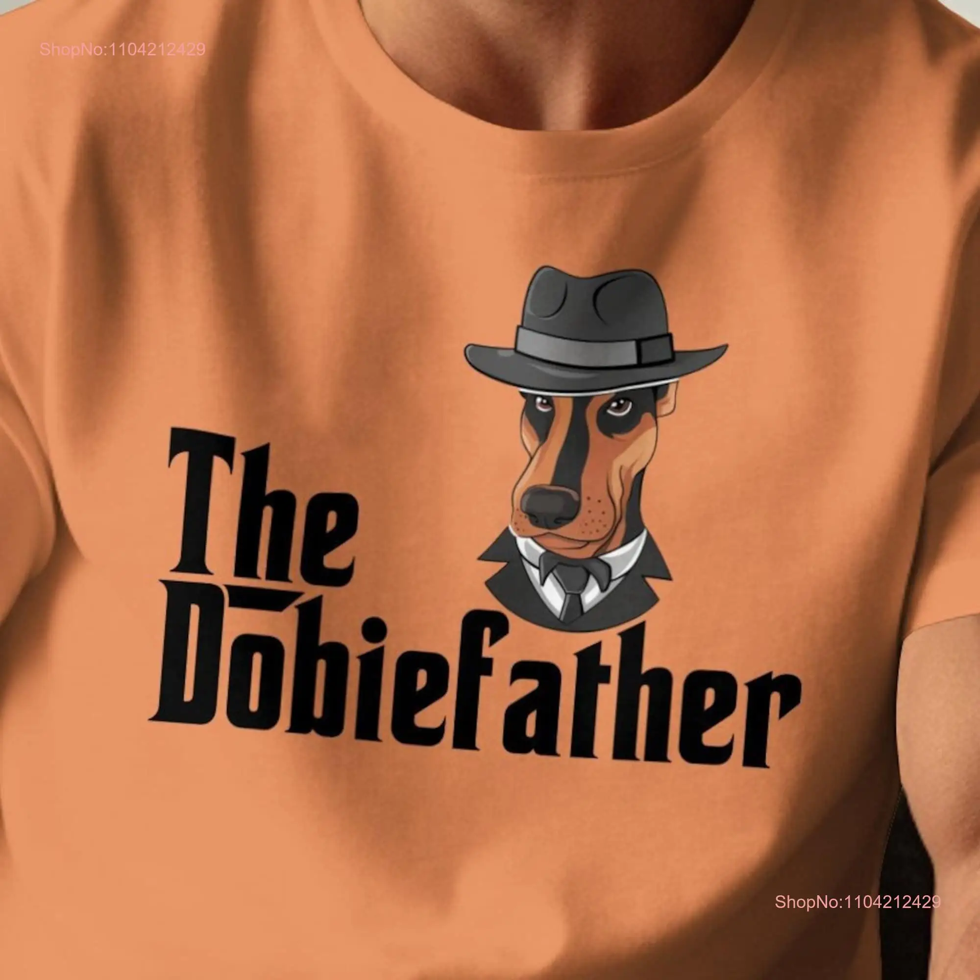 Dobiefather Funny Dog T shirt Mafia Gangster Fan Dobie Lover Dad Mom PeT Unique Doberman Pinscher Owners