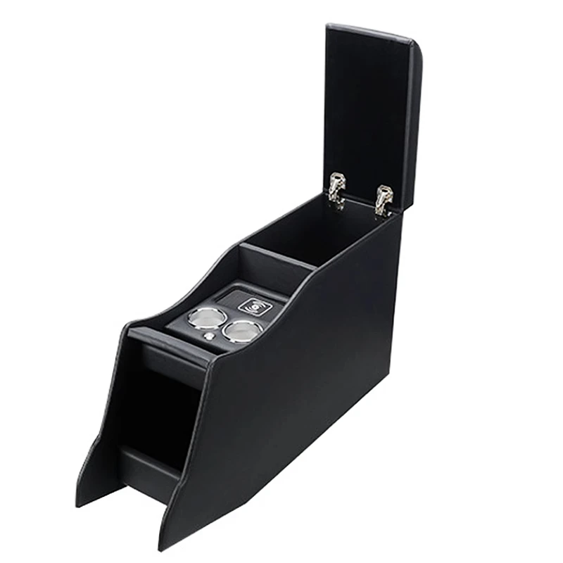 Intelligent Library Alphard High Quality Large Black Leather Center Console Alphard 20 Series 30 Series Car Armrest Box - Image 3