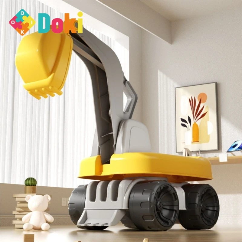 

Doki Toy Children Ride Bicycles Slide Excavators Engineering Vehicles 3-8 Year Old Children's Bicycles Can Accommodate People