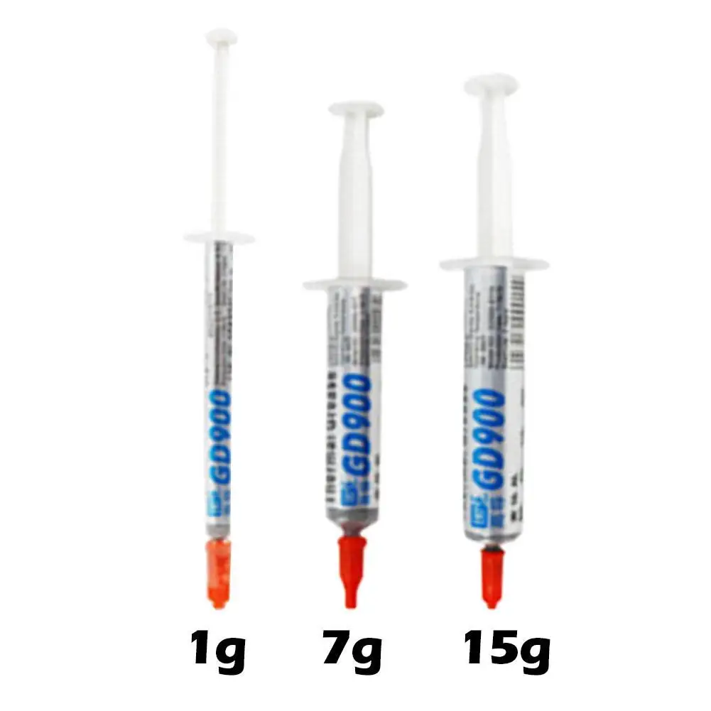 GD900 1/7/15g Needle Tube Installed Thermal Grease Suitable For CPU Processors Heatsink Plaster Water Cooling Radiator