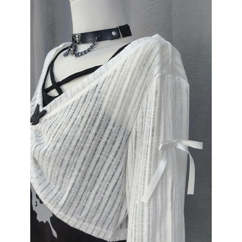 Spice Girl Fashion Design Suit Summer New Subculture Black Smock Irregular Y2k Suspender Plaid Puffy Skirt Three-Piece Set 2025 image 5