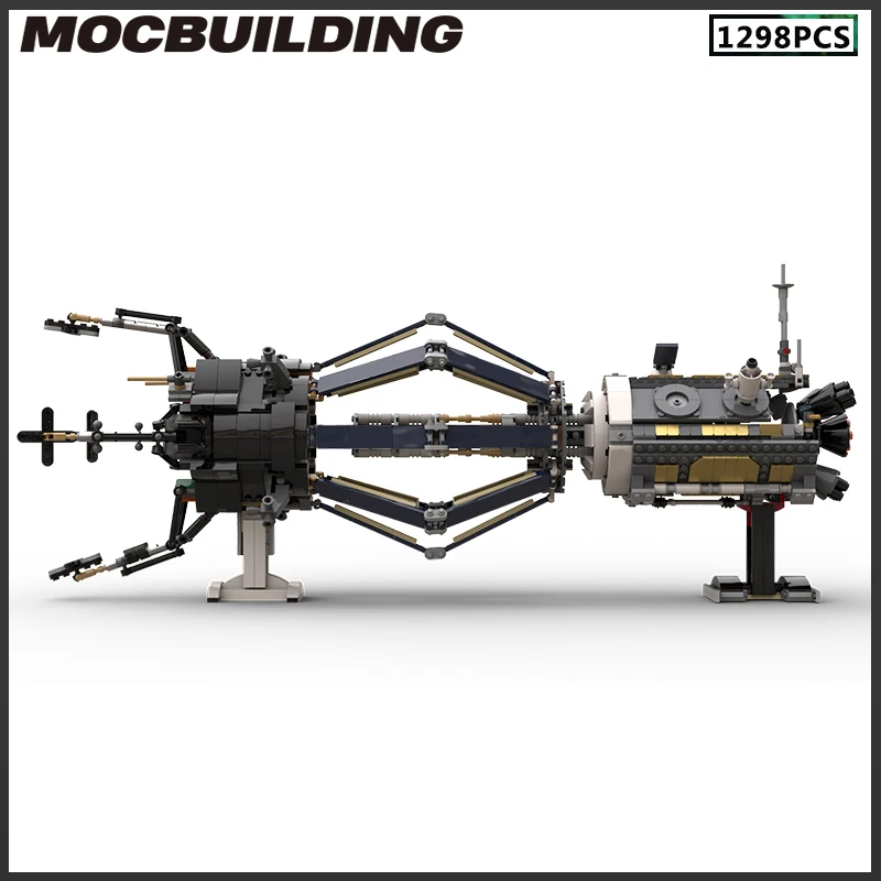 MOC Building Blocks Space Ship Modular Model DIY Bricks Creative Assembly Toys  Christmas Present Birthday Gift Collection