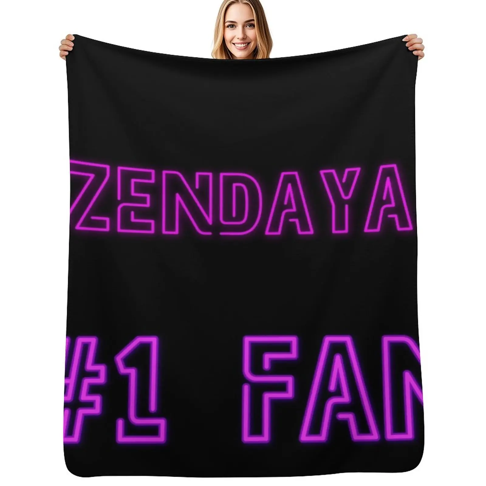 

Zendaya #1 fan Throw Blanket Flannel Multi-Purpose Summer Beddings Blankets Sofas Of Decoration Blanket