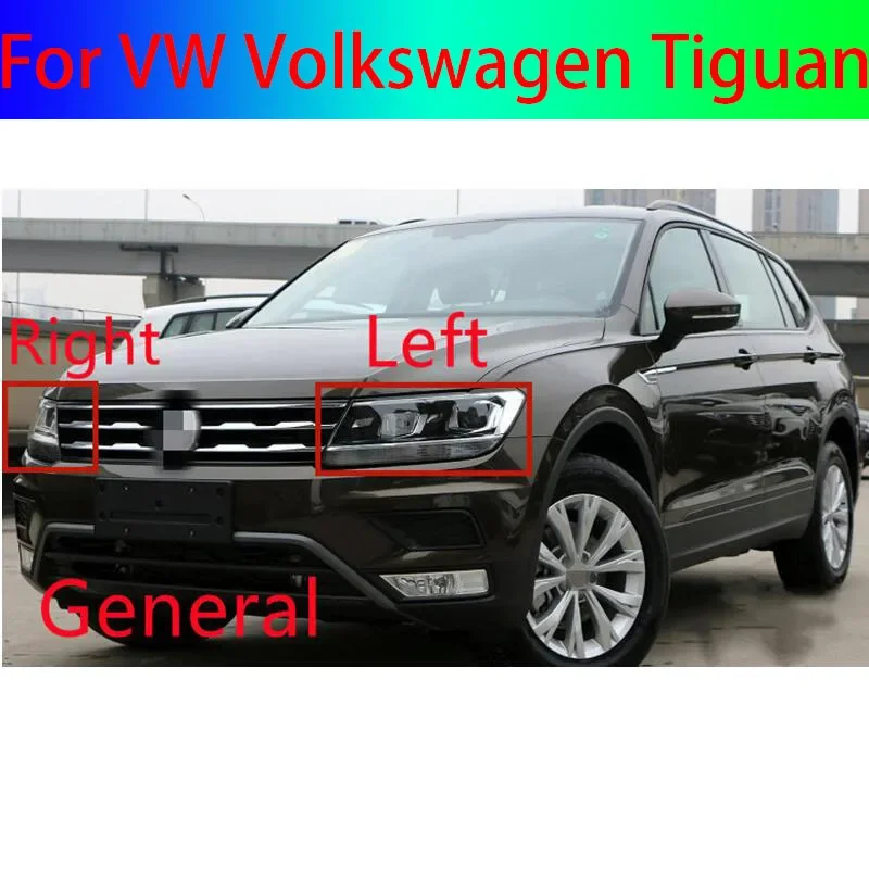 

Для Фольксваген Tiguan MK2 2017 2018 Переднее стекло объектива фары прозрачный абажур корпус лампы крышка фары