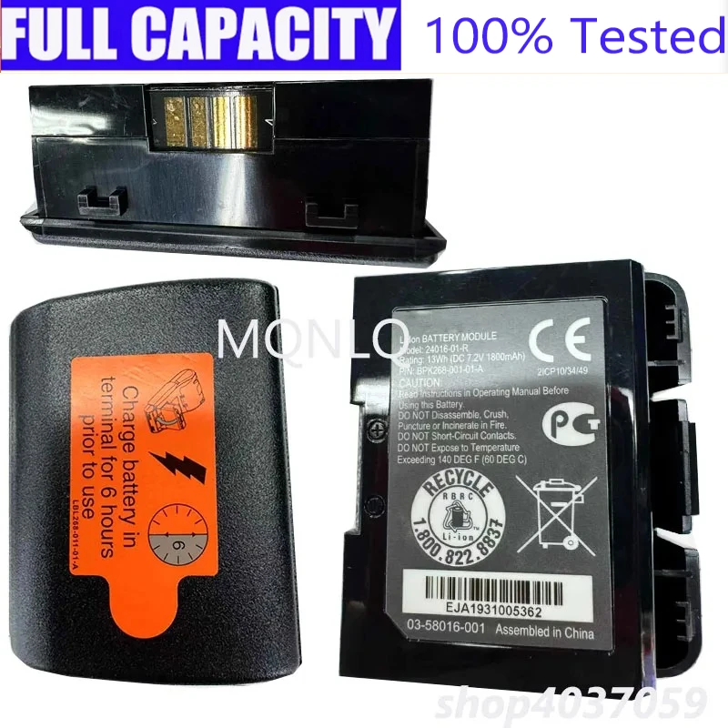 

Brand-New 24016-01-R Battery for Verifone VX520 VX680 24016-01-R Wireless Terminal ATM Machi POS Battery