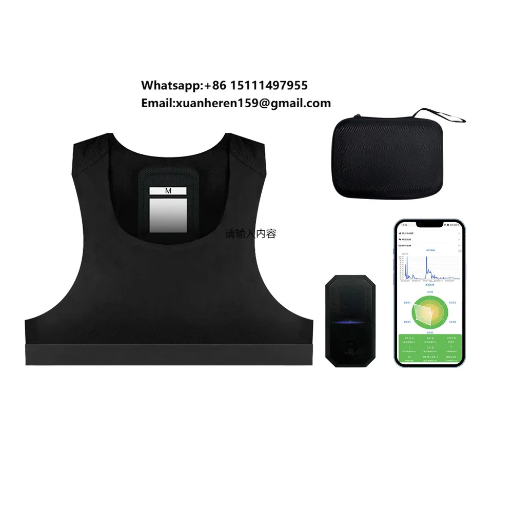 2025 Cross-border Location Tracker GPS Football Activity Tracker Vest Wearable Technology APP Control Black Plastic