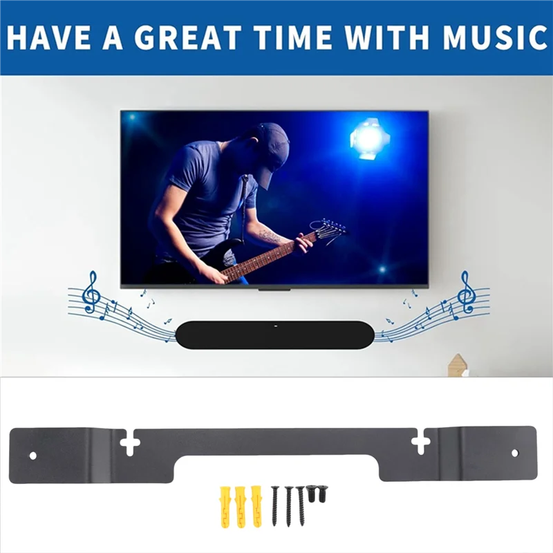 Sound Bar Wall Mount Bracket Speaker Stand Floating Style Mounting Bracket For Sonos Ray Soundbar Mount Wall Under TV