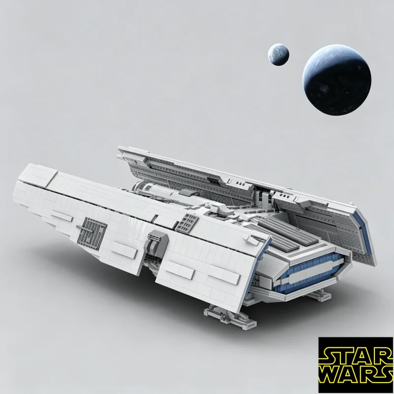 

3770pcs MOC FONDOR HAULCRAFT UCS Outer space Spaceport Creative Brick Model Assembly DIY Set Adult Toys Birthday Gifts