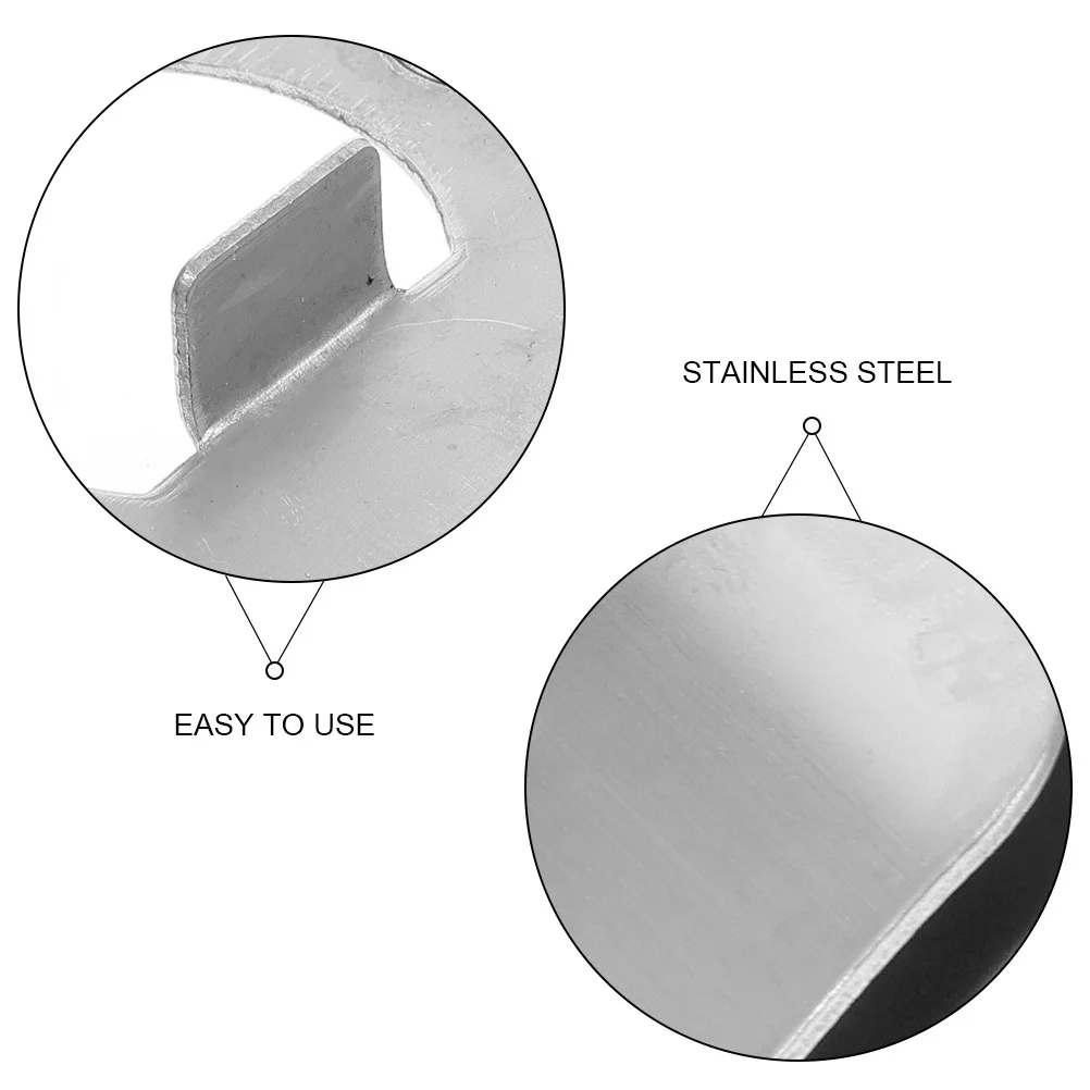 2개입 1-58인치 앞문 보강판 고강도 변형 없음 데드볼트 커버 스테인리스 스틸 홀 필러