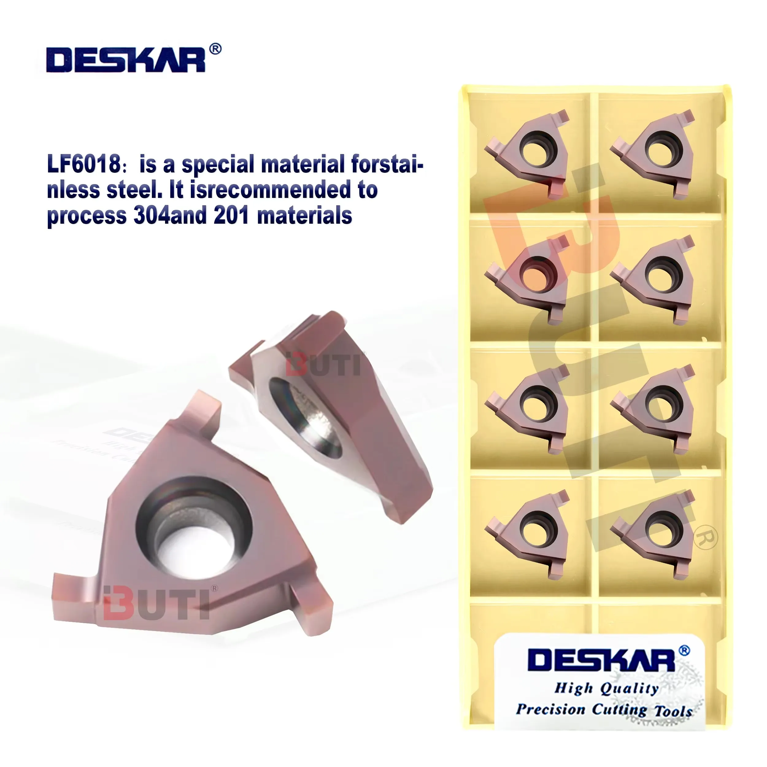 DESKAR Original 16ER IL/16IR EL 0.7-3.0 LF6018 Numerical Control Processing Stainless Steel Internal And External Thread Inserts