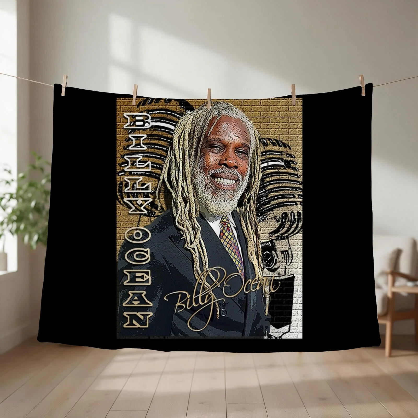 Funny Men Premium Billy Hair People Call Me Throw Blanket couch cozy soft plush fuzzy picnic outdoor blanket
