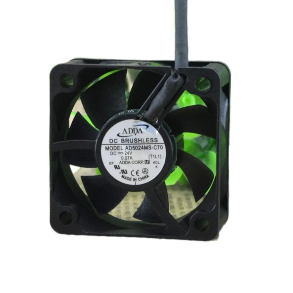 50mm Fan for ADDA 5020 AD5024MS-C70 24V 0.07a 2-Wire 5cm Inverter Industrial Computer Fan