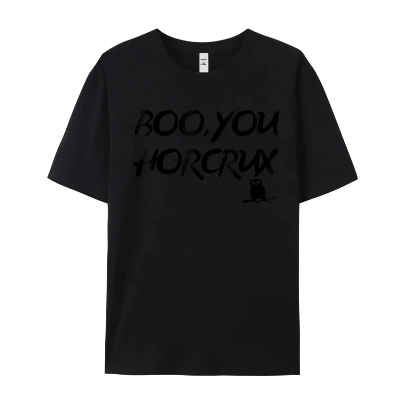 Hip Hop women's Tops Tees BOO YOU HORCRUX SHIRT T-Shirt Printed On T-shirts 100% Cotton Short Sleeve Print Tee Shirts O-Neck