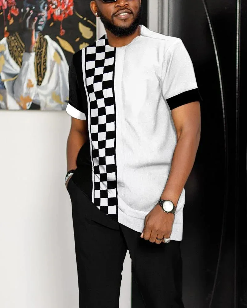 Men 2 Piece Sets Tracksuit Summer Sportwear Suit Short Sleeve T Shirt Long Pants 3D printed Casual Trend Oversized Clothes