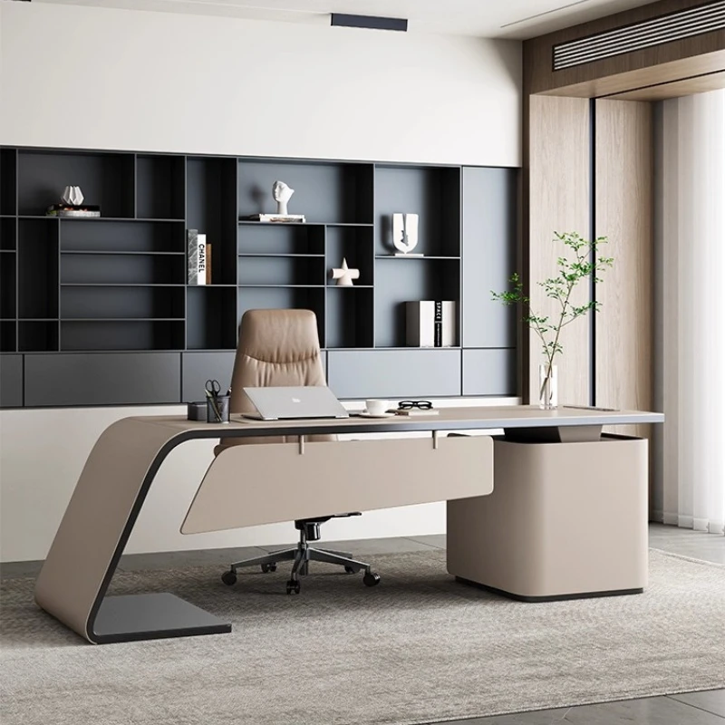 

Italian minimalist corner desk home study desktop computer desk premium sense