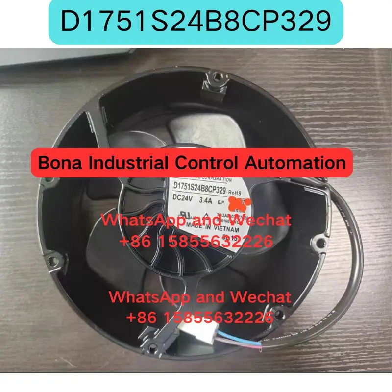 Used D1751S24B8CP329 cooling fan Functional test OK Quick delivery