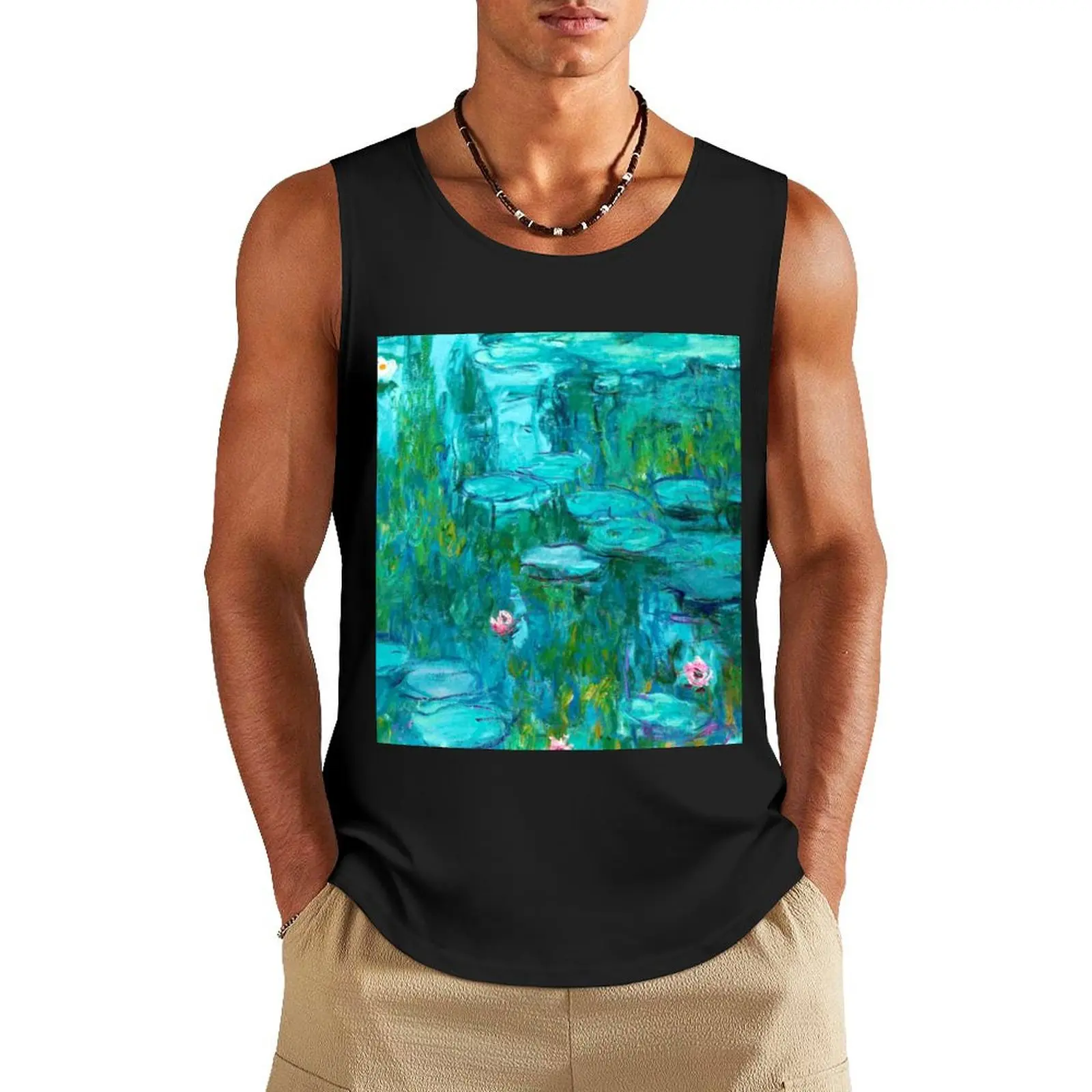 

Claude Monet Water lilies (17) Tank Top Body man clothing men basketball Japanese t-shirt