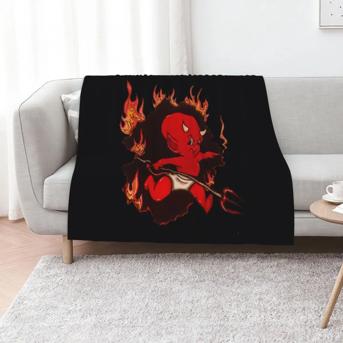Lil' Devil Hot Stuff \t Throw Blanket Luxury Designer cosplay anime Shaggy Blankets For Baby Personalized Gift Stuffeds Blankets