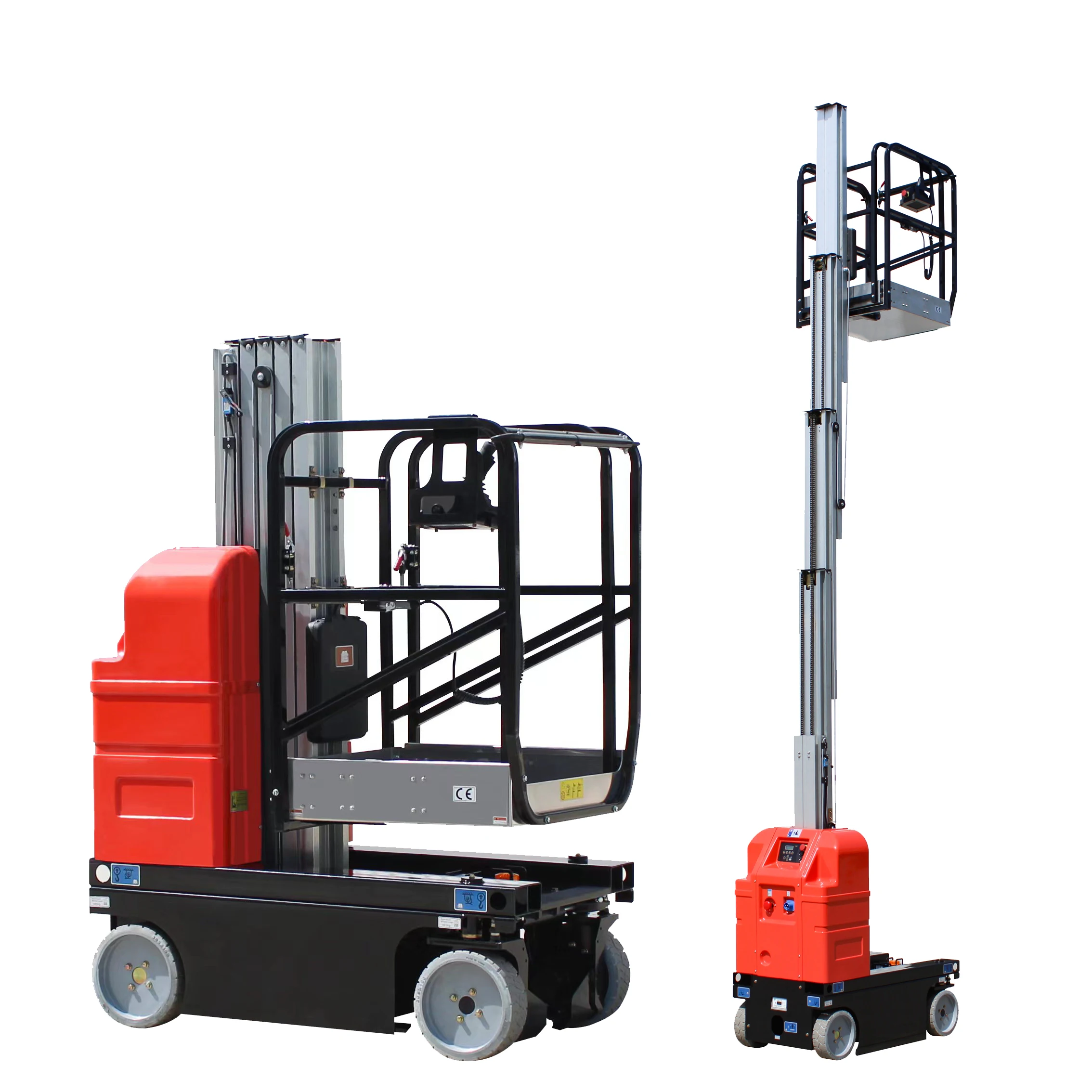 Portable small passenger elevator, self-propelled single column aluminum alloy manned elevator, high-altitude operation platform