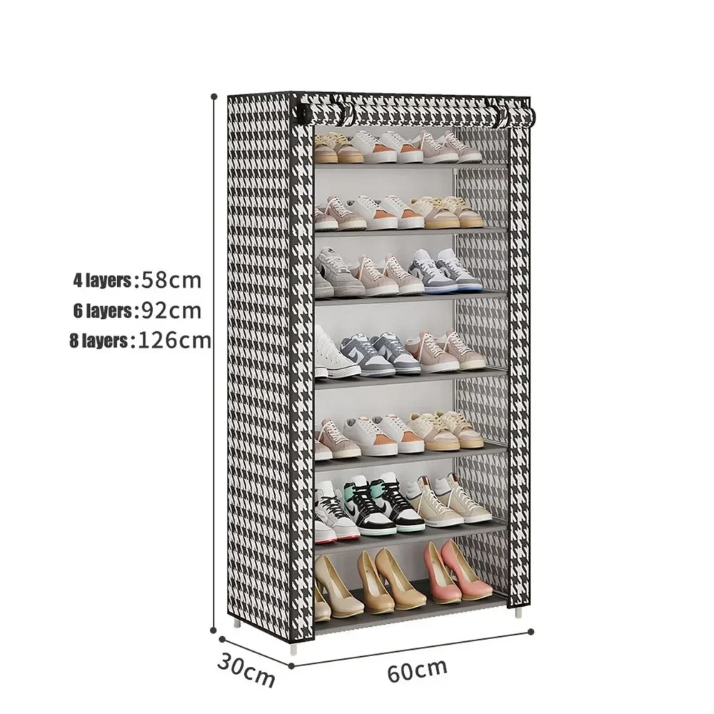 Shoe Cabinet Dustproof Fabric Multilayer Storage Shoes Rack Moisture-proof Simple Large Capacity Economic Type Shoe Rack Cabinet