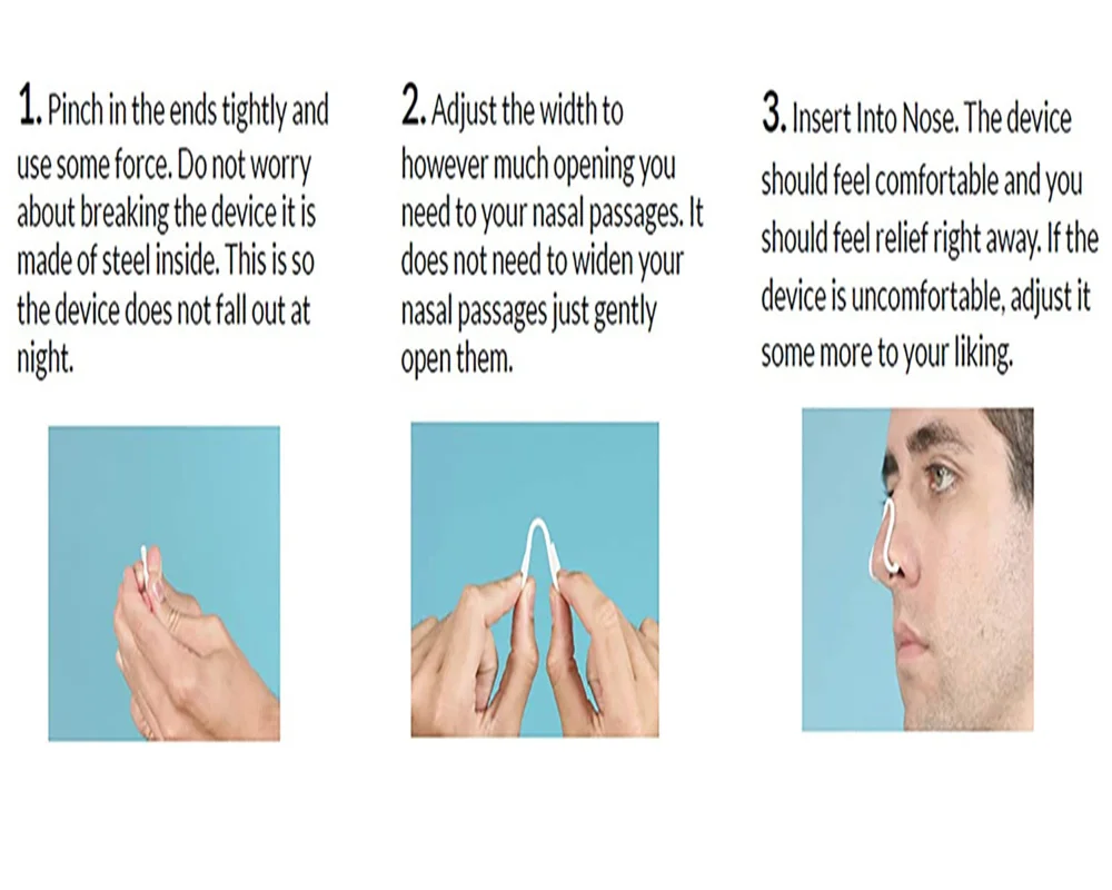 Nasendilatator zur Linderung von Schnarchen, Silikon-Anti-Schnarch-Nasenklammer, verbessert die Nasenentlüftung, lindert Atmung für besseren Schlaf, Schnarchlösung – Detail 4