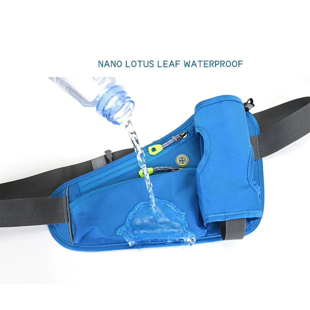 

Спортивная поясная сумка AEF6 для гидратации с держателем для бутылки с водой для мужчин и женщин, для бега, велоспорта, пеших прогулок, черная