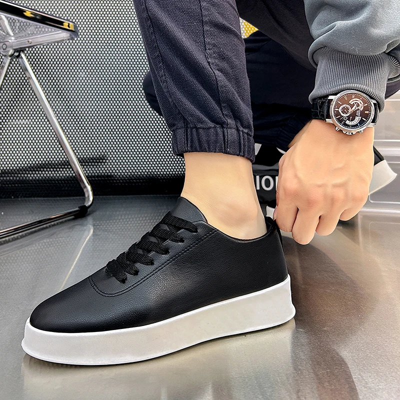 Men Shoes Fashion Vulcanized Shoes Designer Casual Shoes for Men High Quality Comfor Flats PU Walking Sneakers Zapatos De Hombre