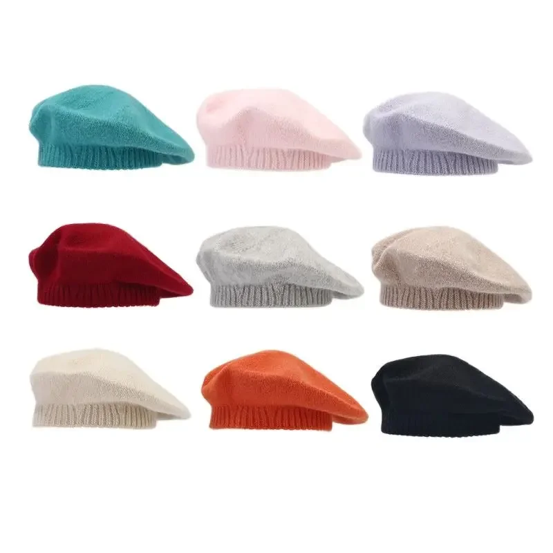 2025 الشتاء الصلبة القطن الدافئة مشبك قبعة الرسام قبعة مثمنة النساء والفتيات 11 #1