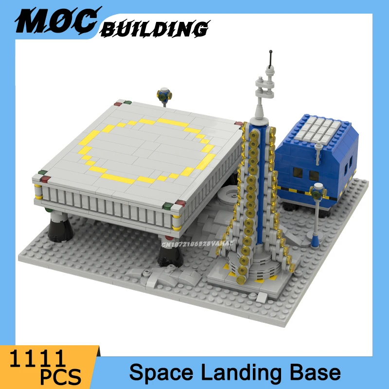 

Строительные блоки MOC, серия классических космических станций, модель посадочной базы, сборка кирпичей, блок управления, коммуникационная башня, игрушки, подарки