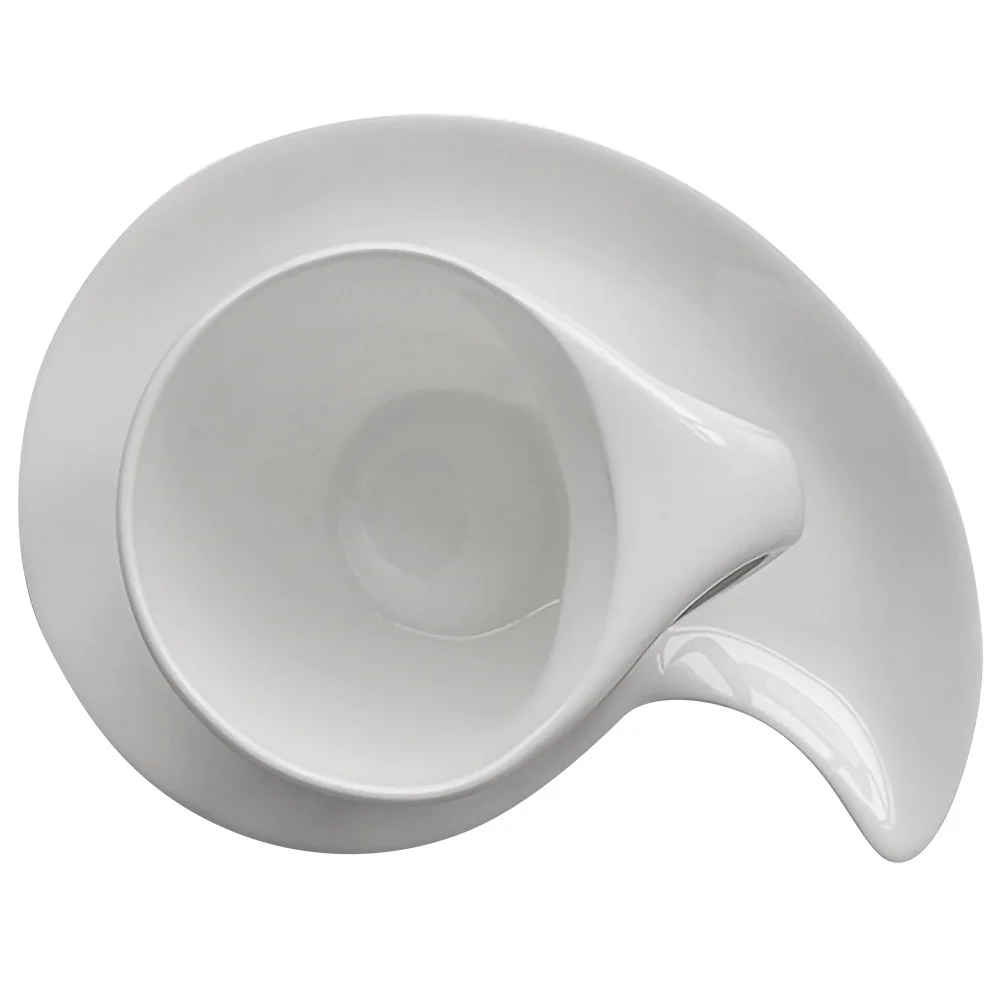 

1Set Ceramic Cup Saucer Set Elegant Coffee Mug for Tea Latte Hot Chocolate Daily Use Home Cafe Restaurant Gift