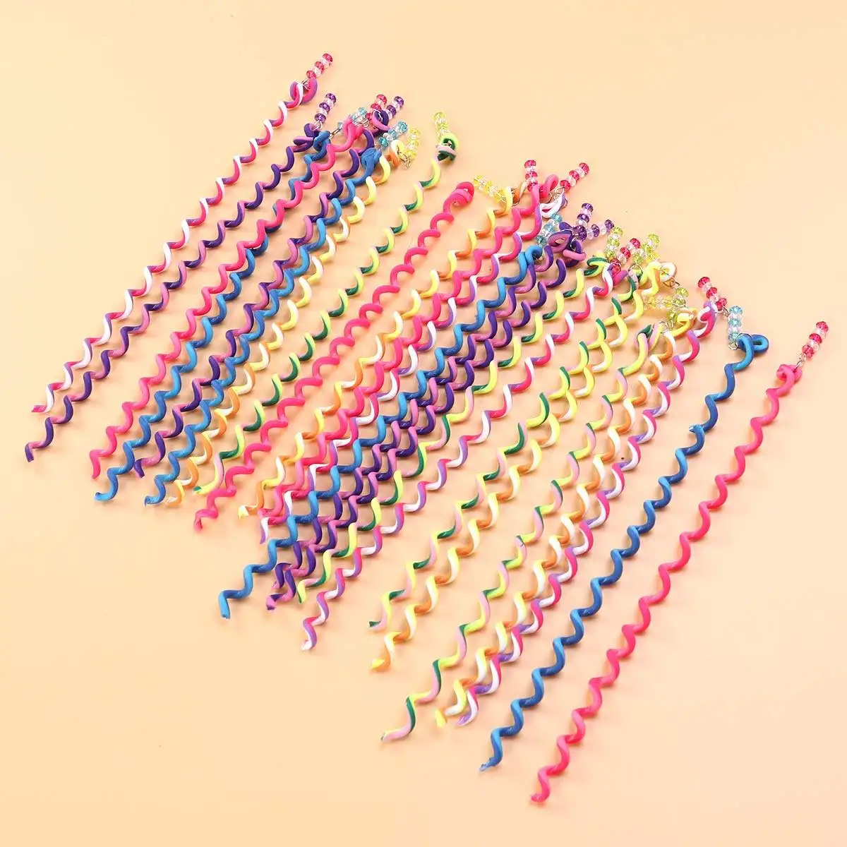 

24Pcs Rainbow Hair Braider Clips for Girls Women Hair Styling Tools Colorful Braiding Curler Perfect for Kids and Mothers