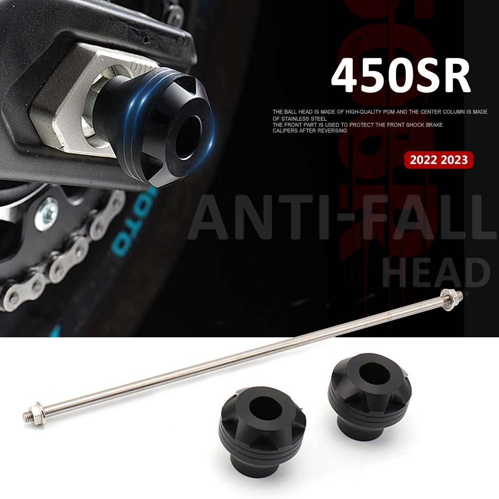 

Motorcycle Accessories Front Rear Wheel Protect Anti-Fall Axle Protector New For CFMOTO 450SR 450 SR 450sr 2022-2025 2024 2023