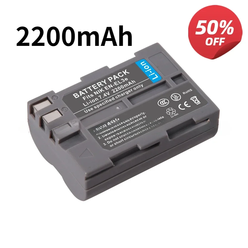 SWZY 2200mAh Suitable for Nikon EN-EL3e EL3 DSLR camera battery D300S D700 D80 D90 D100 D200 Accessories & Parts Digital Batteri