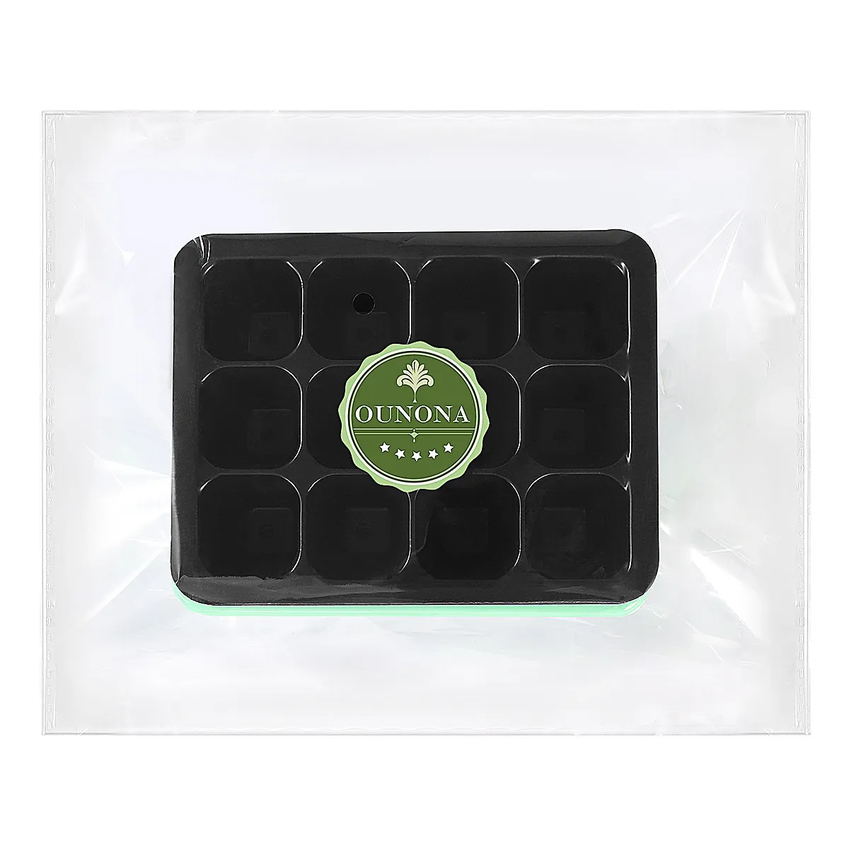 10Pcs Seedling Tray Kit 12-Cell Nursery Boxes Transparent Lid Plastic Grower Tray Sprout Plate Gardening Bonsai