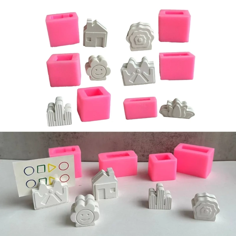 Flexible Silicone Mold Resin Card Holder Moulds Card Display Stand Mould Silicone Material DIY Hand-Making Accessories