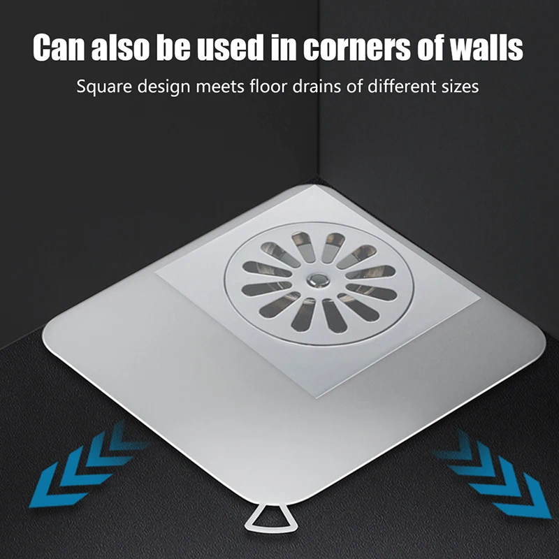 Silicone Square Floor Drain Household Sewer Pipe Sink Anti-Smell Cover Insect-Proof Bathtub Plug Bathroom Accessories