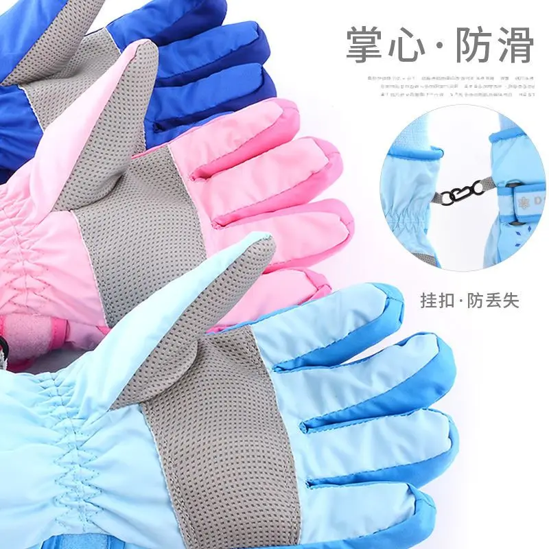 Anime randapparatuur Disney Frozen cartoon schattige winter warme waterdichte handschoenen Prinses Elsa meisje fleece verdikte vijf vingers